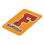 Flintstenen | Monogram voor leesbare stijl Magneet (Linkerzijde)