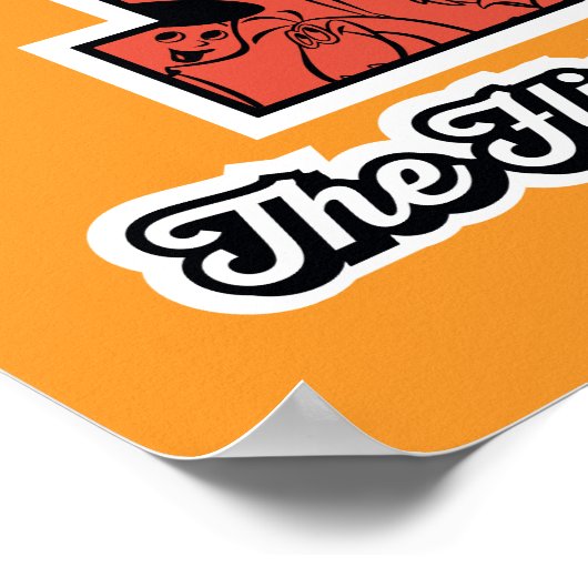 Flintstenen | Monogram voor leesbare stijl Poster (Hoek)