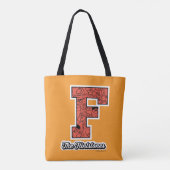 Flintstenen | Monogram voor leesbare stijl Tote Bag (Achterkant)