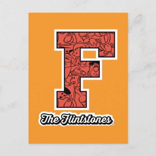 Flintstenen | Monogram voor leesbare stijl Uitnodiging Briefkaart (Voorkant)