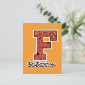 Flintstenen | Monogram voor leesbare stijl Uitnodiging Briefkaart (Staand voorkant)