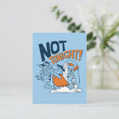 Flintstenen | Niet vanavond. Uitnodiging Briefkaart (Staand voorkant)