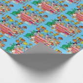 Flintstenen | Partij voor de verjaardag Cadeaupapier (Hoek)