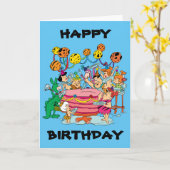 Flintstenen | Partij voor de verjaardag Kaart (Gele Bloem)