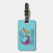 Flintstenen | Pebbles & Dino Play Ball Bagagelabel (Voorkant verticaal)