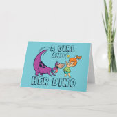 Flintstenen | Pebbles & Dino Play Ball Kaart (Voorkant)