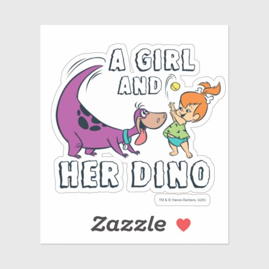 Flintstenen | Pebbles & Dino Play Ball Sticker (Vel)