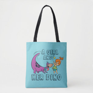 Flintstenen   Pebbles & Dino Play Ball Tote Bag