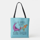 Flintstenen | Pebbles & Dino Play Ball Tote Bag (Achterkant)