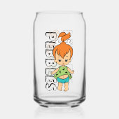 Flintstenen | Pebbles Flintstone Blikvorm Glas (Voorkant)