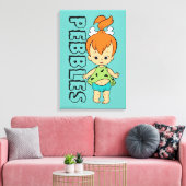 Flintstenen | Pebbles Flintstone Canvas Afdruk (Insitu (Woonkamer))