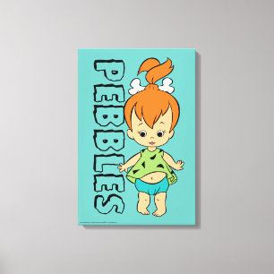 Flintstenen   Pebbles Flintstone Canvas Afdruk