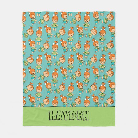 Flintstenen | Pebbles Flintstone Fleece Deken (Voorkant)