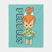 Flintstenen | Pebbles Flintstone Fleece Deken (Voorkant)