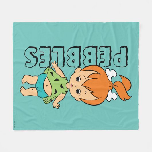 Flintstenen | Pebbles Flintstone Fleece Deken (Voorkant (Horizontaal))