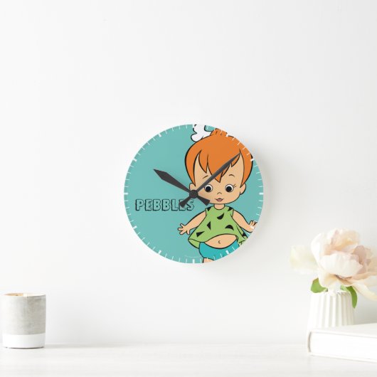 Flintstenen | Pebbles Flintstone Ronde Klok (Huis)