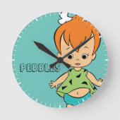 Flintstenen | Pebbles Flintstone Ronde Klok (Voorkant)