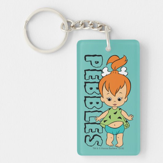 Flintstenen | Pebbles Flintstone Sleutelhanger (Voorkant)