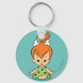 Flintstenen | Pebbles Flintstone Sleutelhanger (Voorkant)