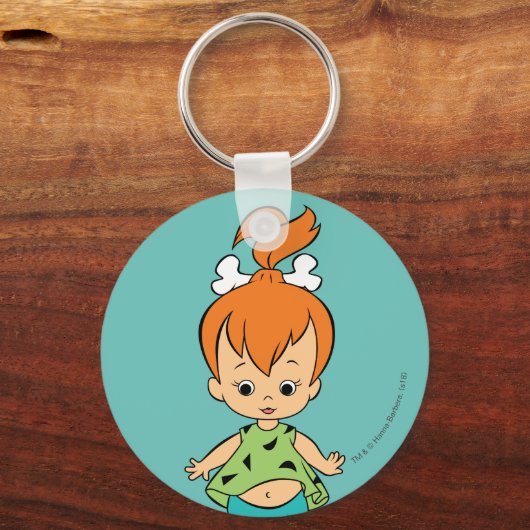 Flintstenen | Pebbles Flintstone Sleutelhanger (Voorkant)