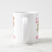 Flintstenen | Pebbles & Haar tijger Grote Koffiekop (Achterkant)