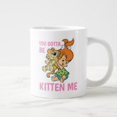 Flintstenen | Pebbles & Haar tijger Grote Koffiekop (Rechts)