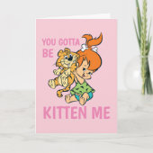 Flintstenen | Pebbles & Haar tijger Kaart (Voorkant)