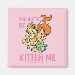 Flintstenen   Pebbles & Haar tijger Magneet