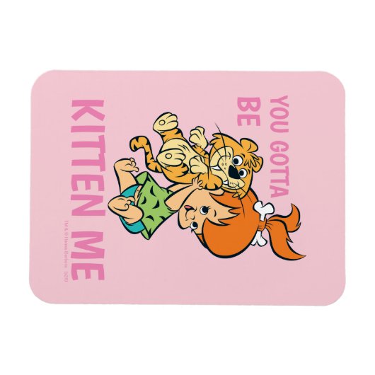 Flintstenen | Pebbles & Haar tijger Magneet (Horizontaal)