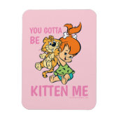 Flintstenen | Pebbles & Haar tijger Magneet (Verticaal)