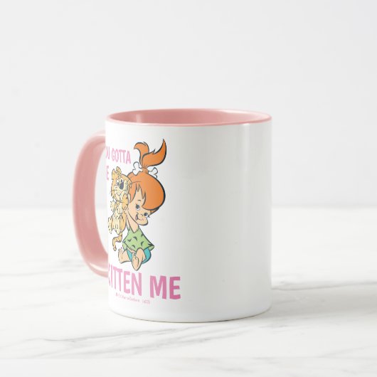 Flintstenen | Pebbles & Haar tijger Mok (Voorkant links)