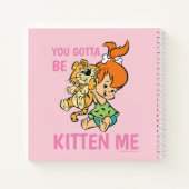 Flintstenen | Pebbles & Haar tijger Notitieboek (Achterkant)