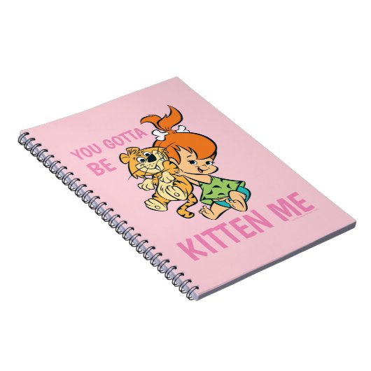 Flintstenen | Pebbles & Haar tijger Notitieboek (Rechterzijde)