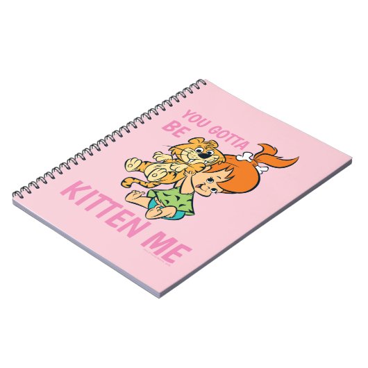 Flintstenen | Pebbles & Haar tijger Notitieboek (Linkerzijde)