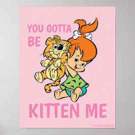 Flintstenen | Pebbles & Haar tijger Poster