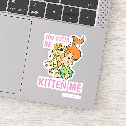 Flintstenen | Pebbles & Haar tijger Sticker (Detail)