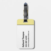 Flintstenen | Pebbles - Little Diva Bagagelabel (Achterkant verticaal)