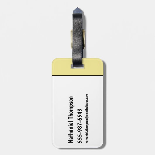 Flintstenen | Pebbles - Little Diva Bagagelabel (Achterkant verticaal)