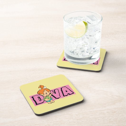 Flintstenen | Pebbles - Little Diva Bier Onderzetter (Rechterzijde)