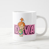 Flintstenen | Pebbles - Little Diva Grote Koffiekop (Rechts)