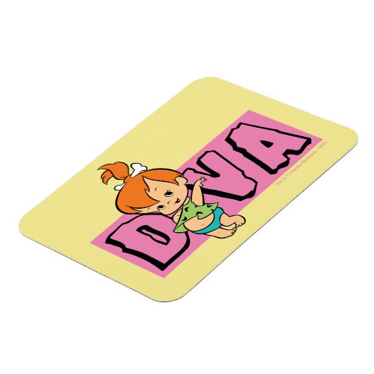 Flintstenen | Pebbles - Little Diva Magneet (Linkerzijde)