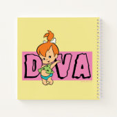 Flintstenen| Pebbles - Little Diva Notitieboek (Achterkant)