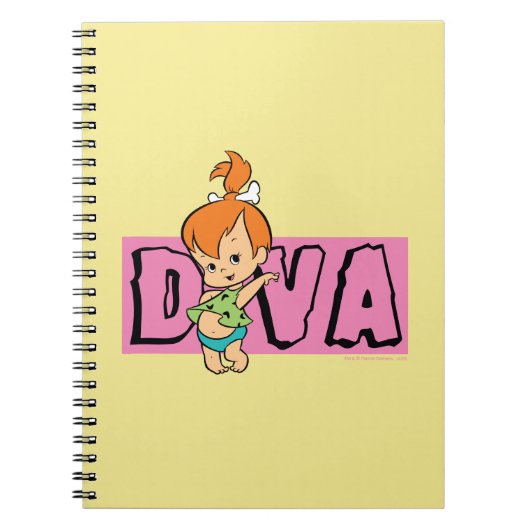 Flintstenen | Pebbles - Little Diva Notitieboek (Voorkant)