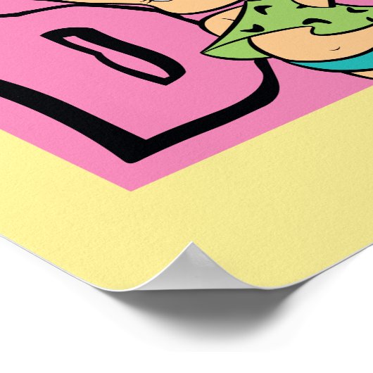 Flintstenen | Pebbles - Little Diva Poster (Hoek)