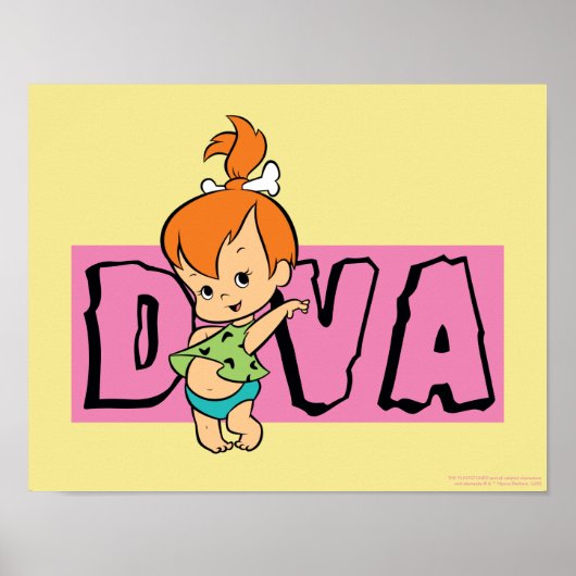 Flintstenen | Pebbles - Little Diva Poster (Voorkant)