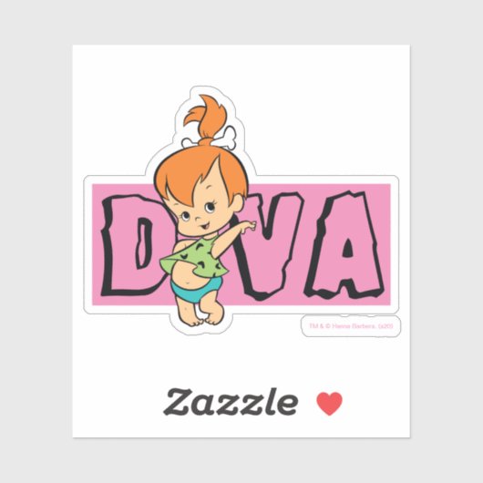 Flintstenen | Pebbles - Little Diva Sticker (Vel)