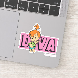 Flintstenen   Pebbles - Little Diva Sticker