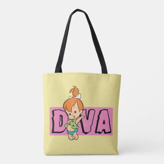 Flintstenen | Pebbles - Little Diva Tote Bag (Achterkant)