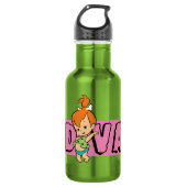 Flintstenen | Pebbles - Little Diva Waterfles (Voorkant)
