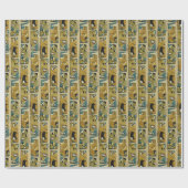 Flintstenen | Retro Comic Character Panels Cadeaupapier (Vlak)